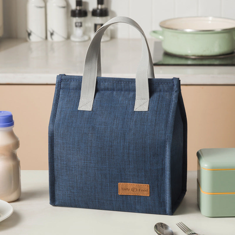 Izolyatsiyalangan to'plam ovqat sumkasi, Oxford matosidan tayyorlangan, tutqichi bilan, katta sig'imli termal bento quti tashuvchisi, qo'l bilan yuvish mumkin.