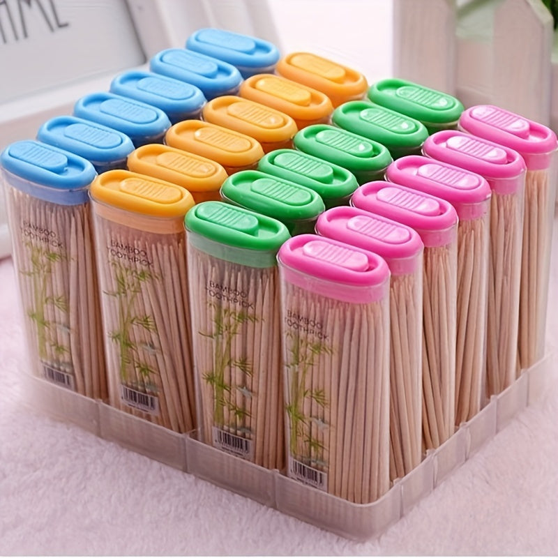 Double-Headed Bamboo Toothpicks Disposable Wooden Toothpicks for Dental Cleaning