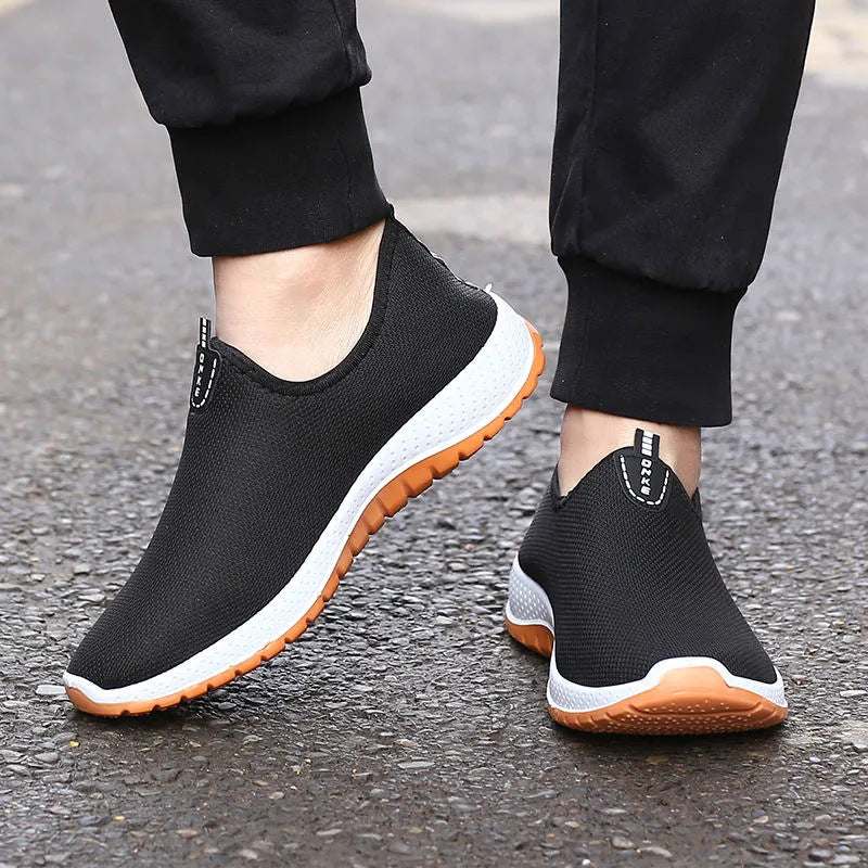 Men's Breathable Fabric Slip-On Loafers Casual Summer Shoes
