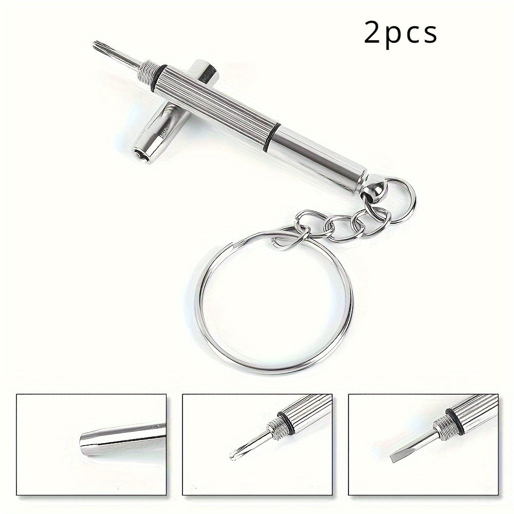 Набор из 2 шт. стальных отверток для очков, ремонт часов, портативные ручные инструменты