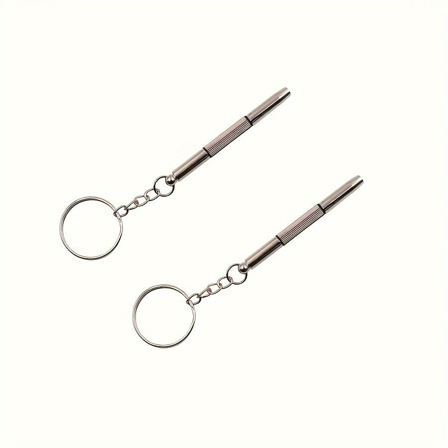2Pcs Steel Eyeglass Screwdriver Kit, Watch Repair, Portable Hand Tools