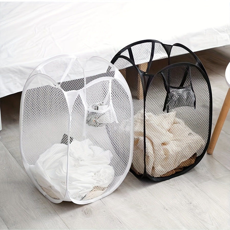Mesh Laundry Basket Organizer with Multiple Compartments for Bathroom Bedroom and Laundry Room