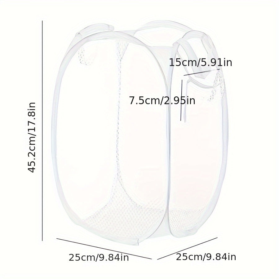 Mesh Laundry Basket Organizer with Multiple Compartments for Bathroom Bedroom and Laundry Room