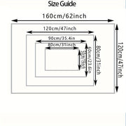 Non-Slip Polyester Doormat with Rubber Backing, Crystal Velvet Welcome Mat, Red Stone Pattern, Multiple Sizes