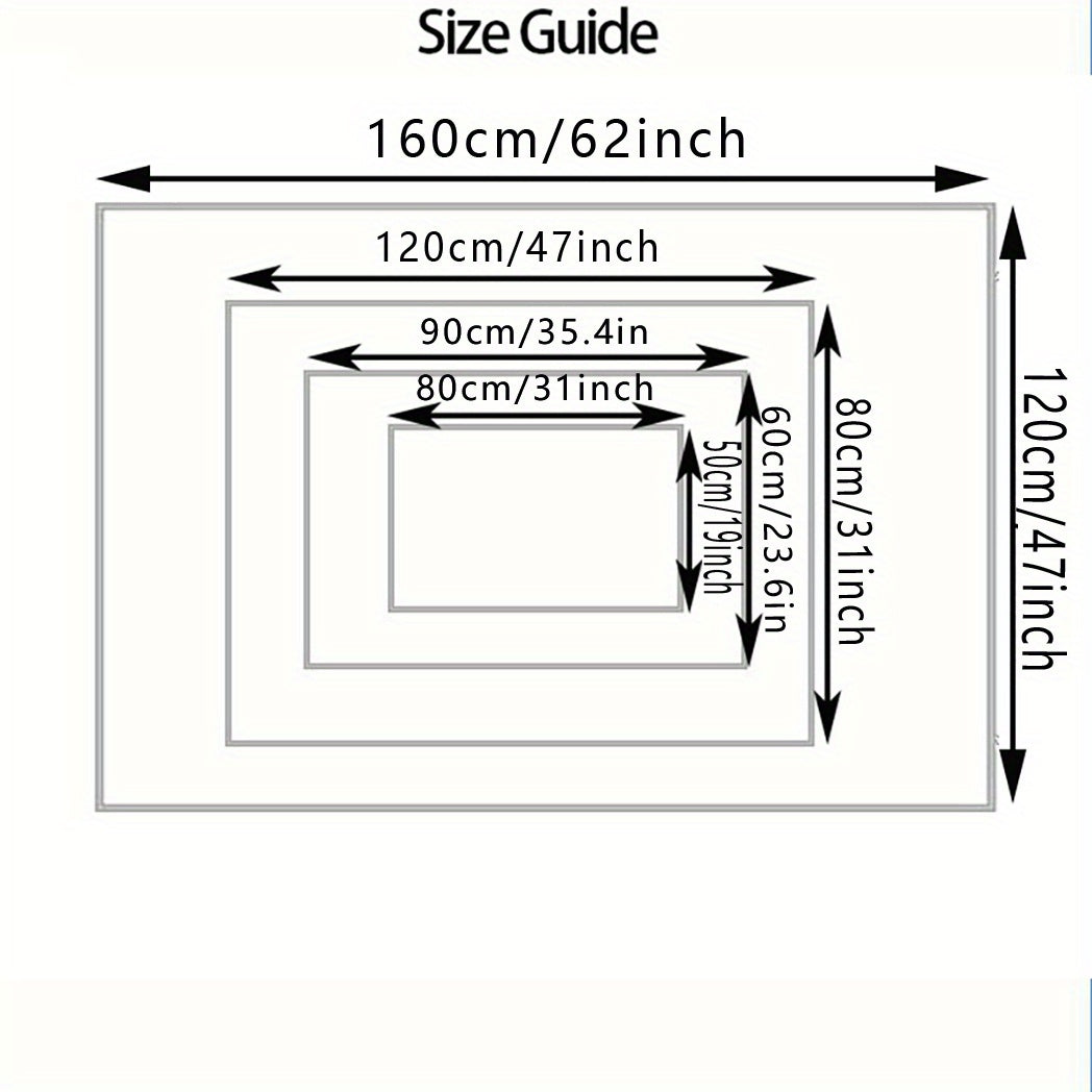 Non-Slip Polyester Doormat with Rubber Backing, Crystal Velvet Welcome Mat, Red Stone Pattern, Multiple Sizes