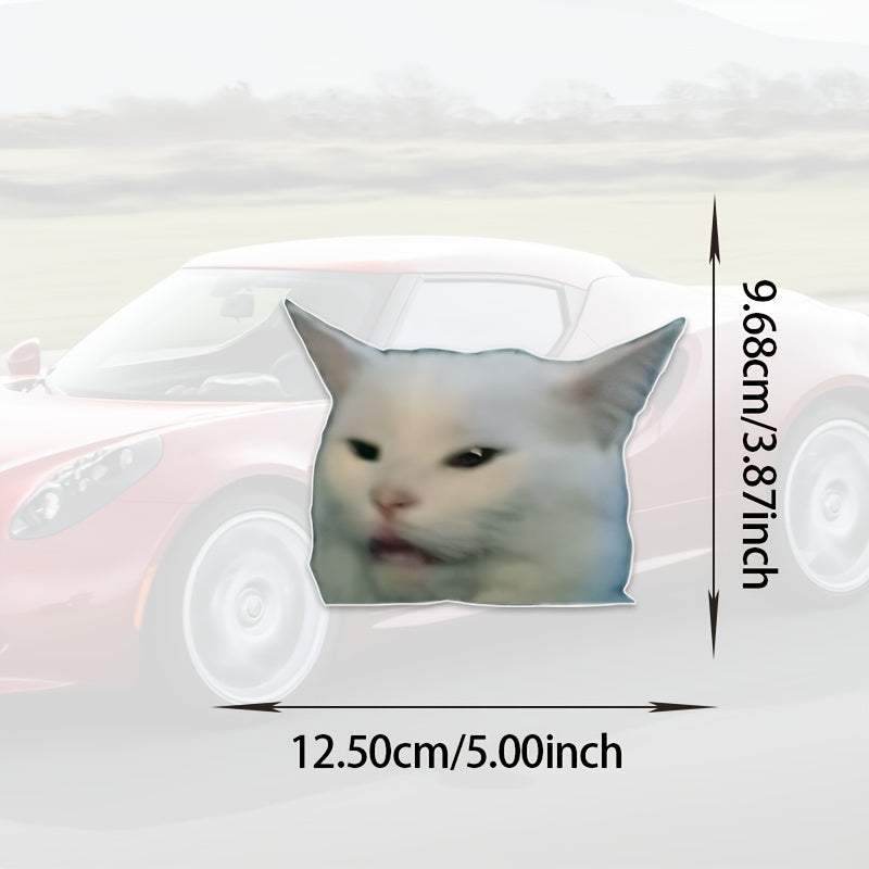 Funny Cat Vinyl Decal Sticker Weather-Resistant for Cars Laptops Motorcycles