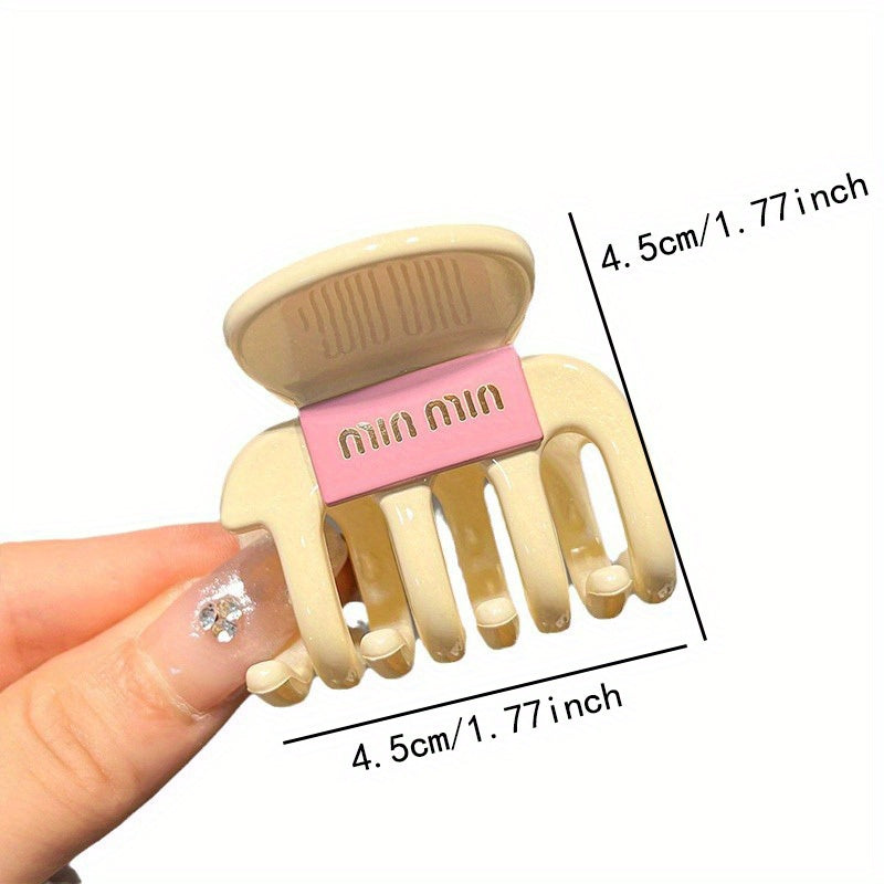 Ayollar uchun vintage dumaloq plastik soch qisqich, 14 yosh va undan katta yoshdagilar uchun mos.