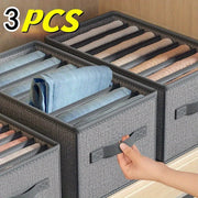 Cesta de almacenamiento para pantalones con rejillas para ropa y toallas, organizador compacto para armario y viajes