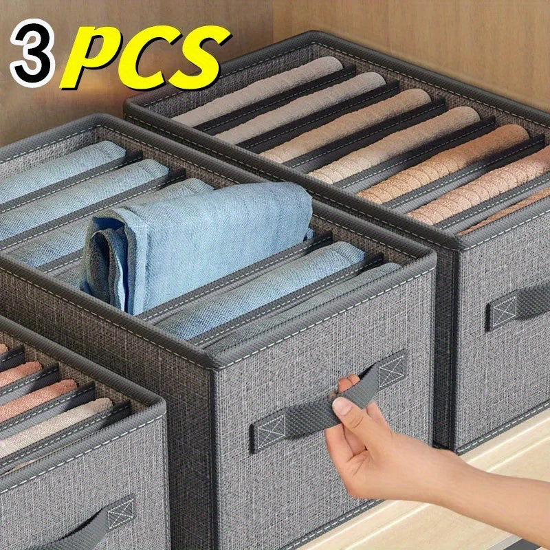 Cesta de almacenamiento para pantalones con rejillas para ropa y toallas, organizador compacto para armario y viajes