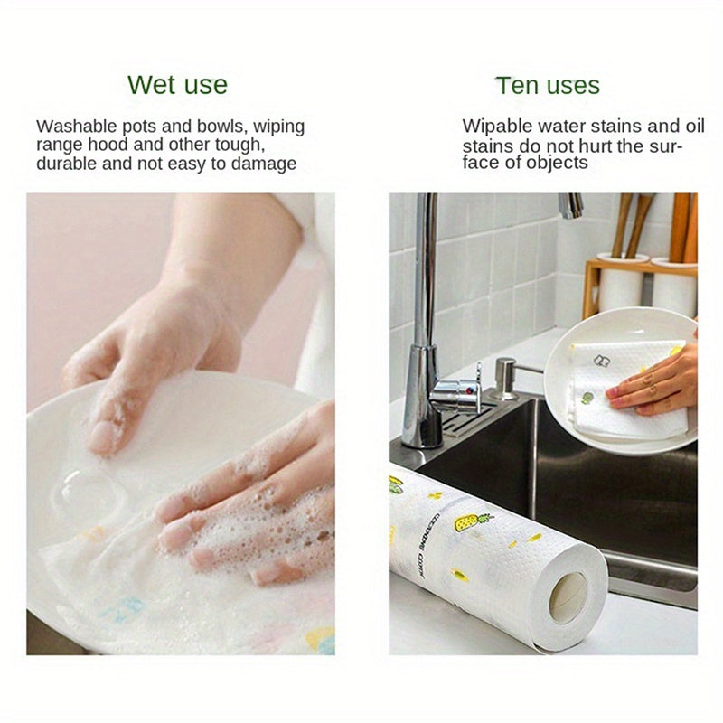 Ko'p maqsadli qayta ishlatiladigan mato sochiqlar - 50/100/200 varaq to'plamlarida mavjud, oshxonada yuvish va quritish uchun ideal, idishlarni, shisha idishlarni va boshqa narsalarni qoldiq qoldirmasdan tozalash uchun mukammal.