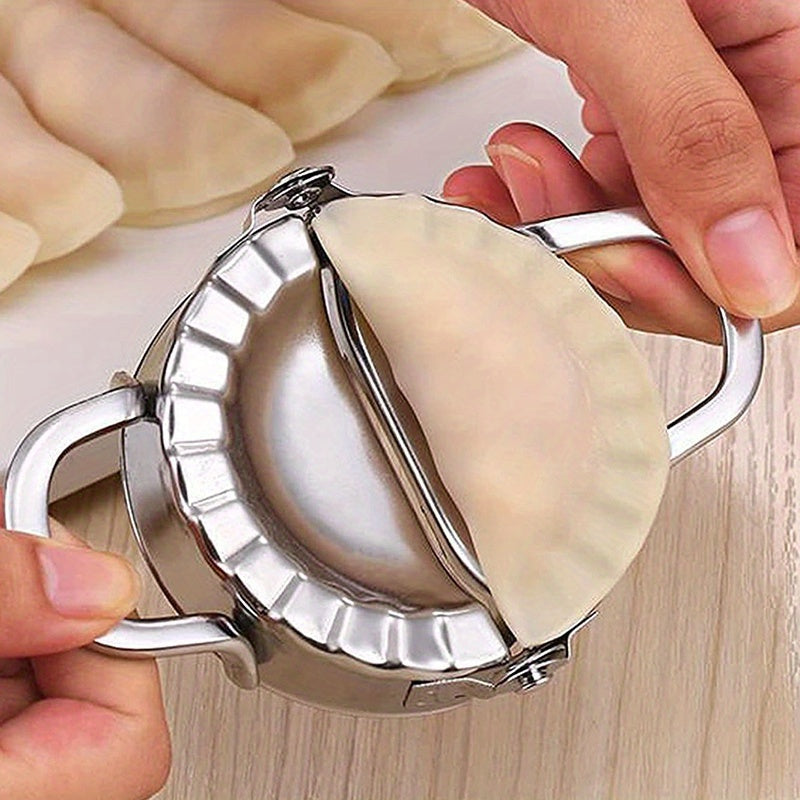 Herramienta de moldeador de dumplings de acero inoxidable con molde de presión para dumplings perfectos