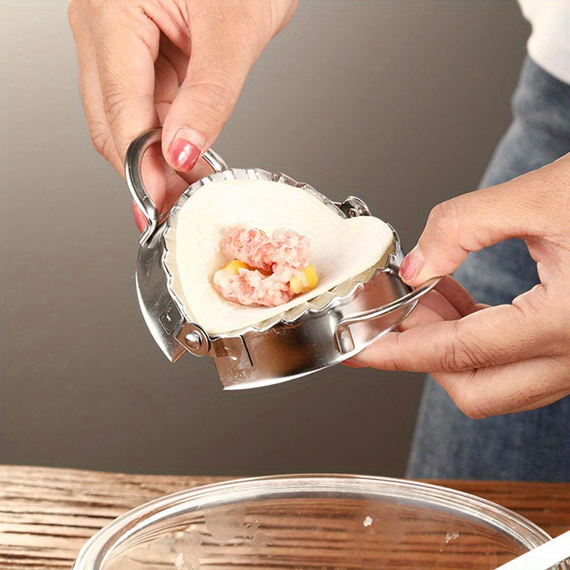 Stainless Steel Dumpling Maker Tool with Squeezing Mold for Perfect Dumplings