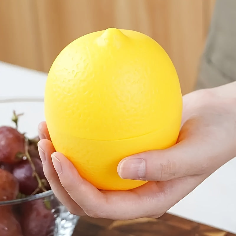 Lemon-Shaped Food Preservation Box Set with Plastic Sealing Container for Fruits and Kitchen Storage