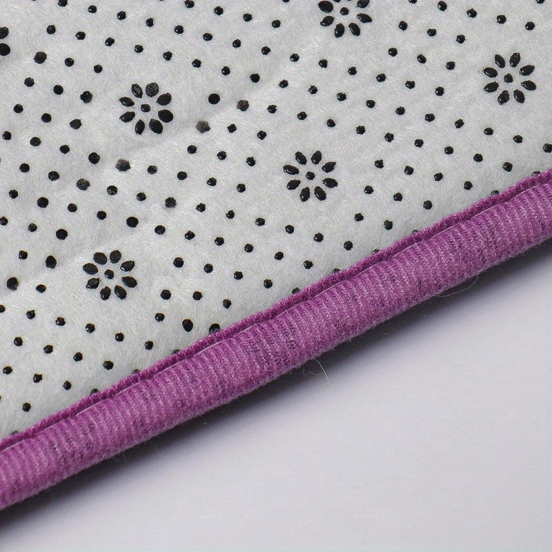 Soft Non-Slip Flannel Bath Mat Absorbent Quick-Drying Rectangular Rug