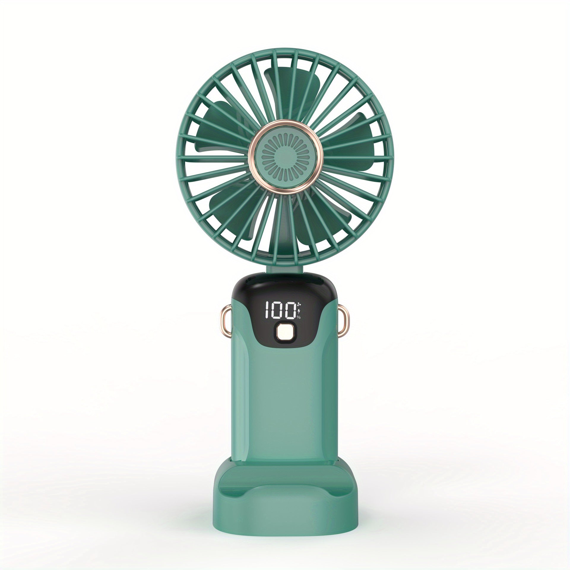 USB Fan with 5 Speeds, Foldable Compact Design for Travel and Portable Use