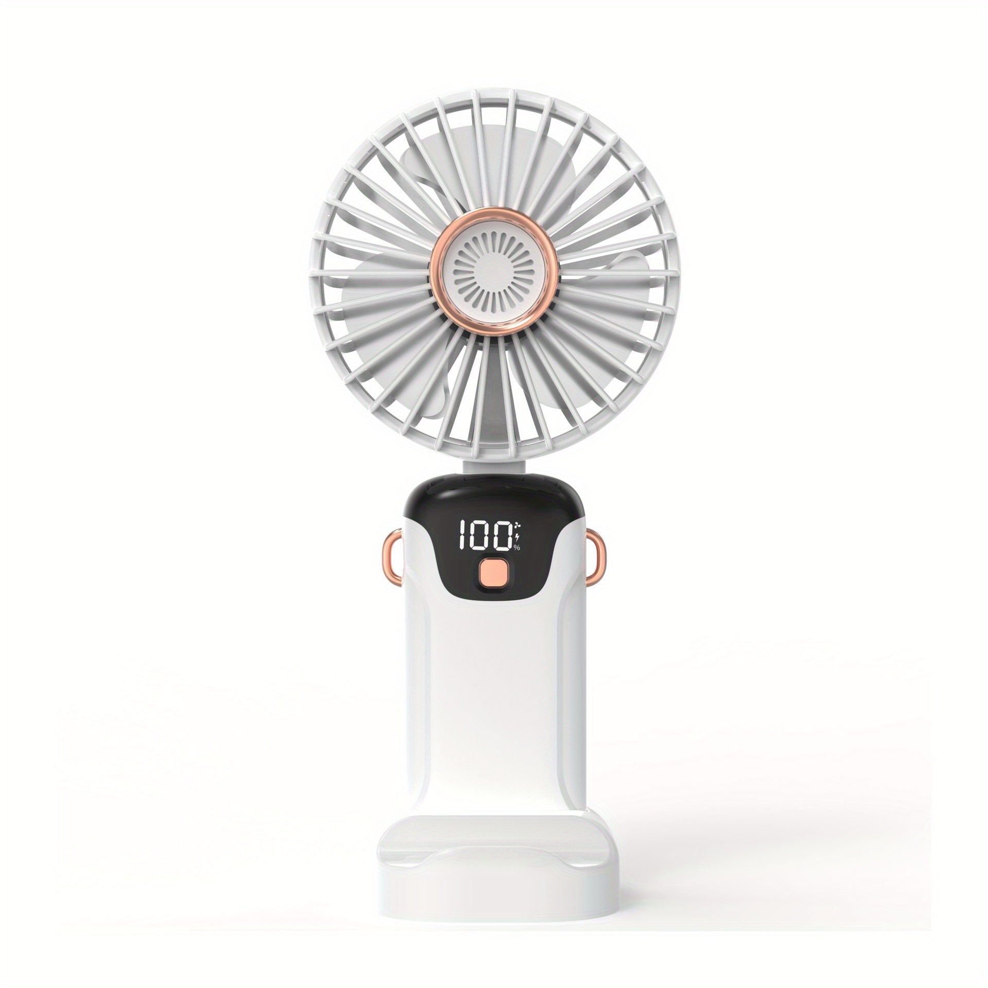 USB Fan with 5 Speeds, Foldable Compact Design for Travel and Portable Use