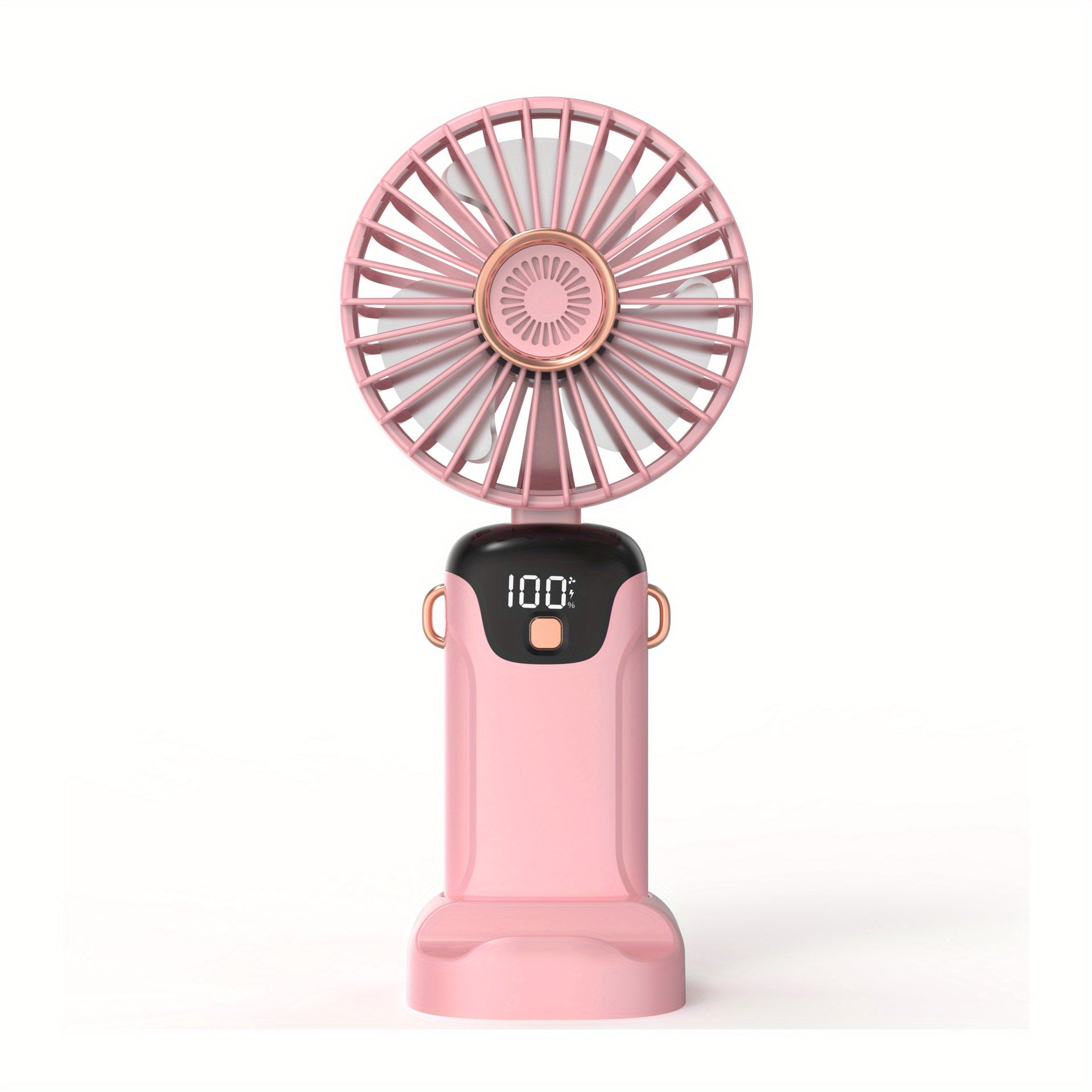 USB Fan with 5 Speeds, Foldable Compact Design for Travel and Portable Use
