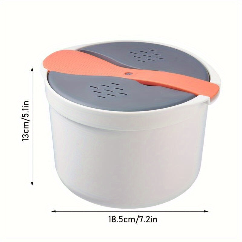 Microwave Steamer for Rice Vegetables Portable High-Temperature Resistant Easy to Clean