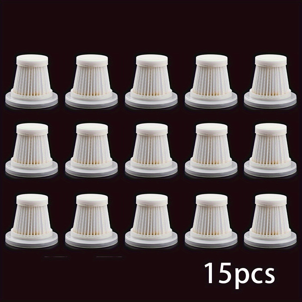 [Mijozlar Sevimlisi] 15 ta uzoq muddatli, qulay va ekologik toza filtrlar to'plami avtomobil changyutgichlari uchun - qo'l modelida so'rish kuchini va samaradorligini oshiradi