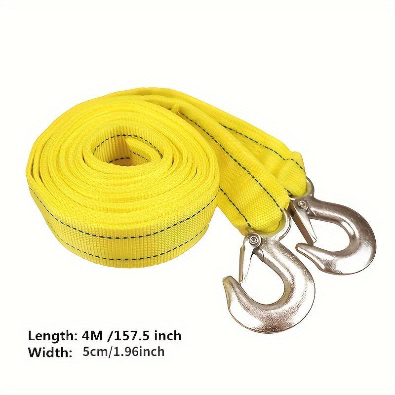 Heavy Duty Towing Rope 5 Ton Polyamide Recovery Strap 4m with Storage Bag
