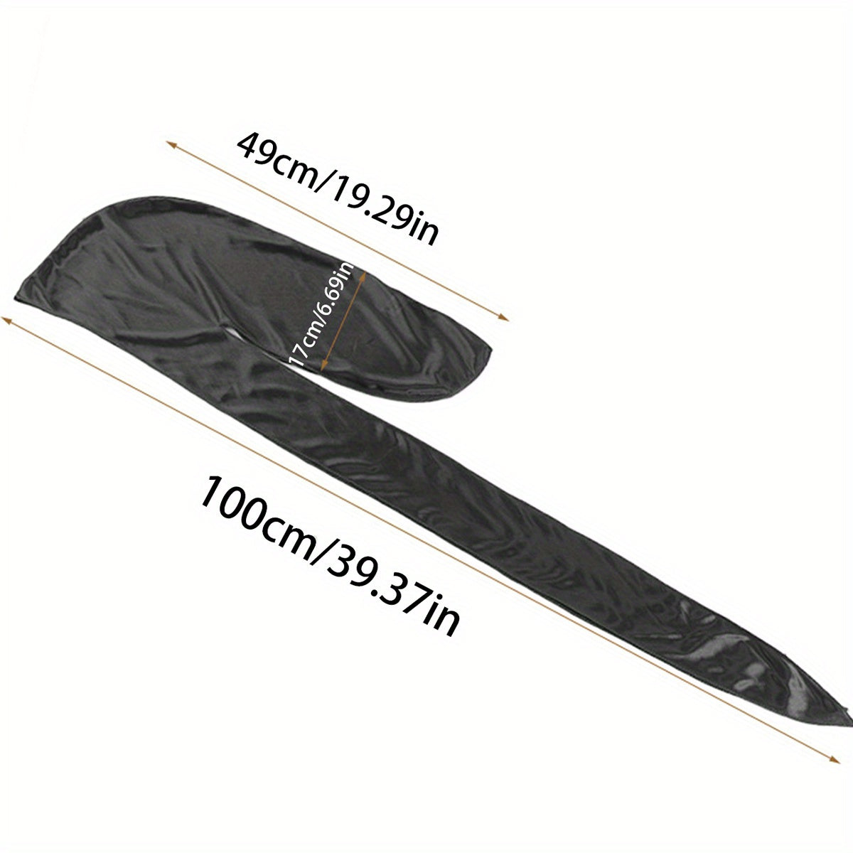 Unisex Satin Finish Pirate Bandana with Long Tail for Sports and Hair Tying