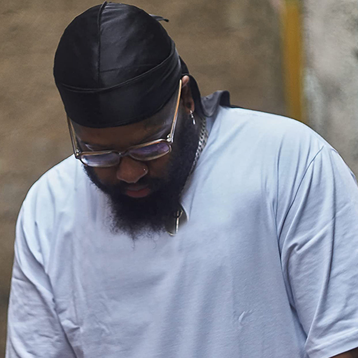 Unisex Satin Finish Pirate Bandana with Long Tail for Sports and Hair Tying