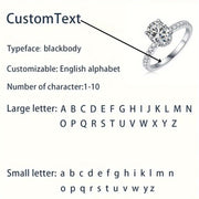 Sterling Silver Moissanite Ring 1-3CT Classic Engagement Jewelry for Anniversary