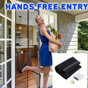 Magnetic Screen Door Set Self-Sealing Mesh for Pets and Kids Durable Polyester