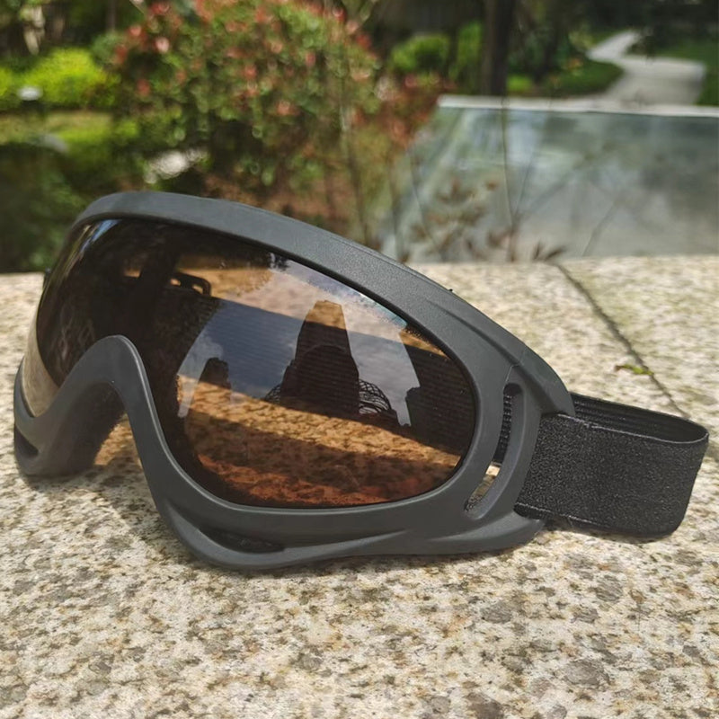 Yangi vintage charmli uchuvchi mototsikl ko'zoynaklari shamol va changdan himoya qilish uchun.