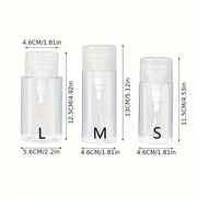 Transparent Cosmetic Storage Organizer with Liquid Dispenser for Home Use