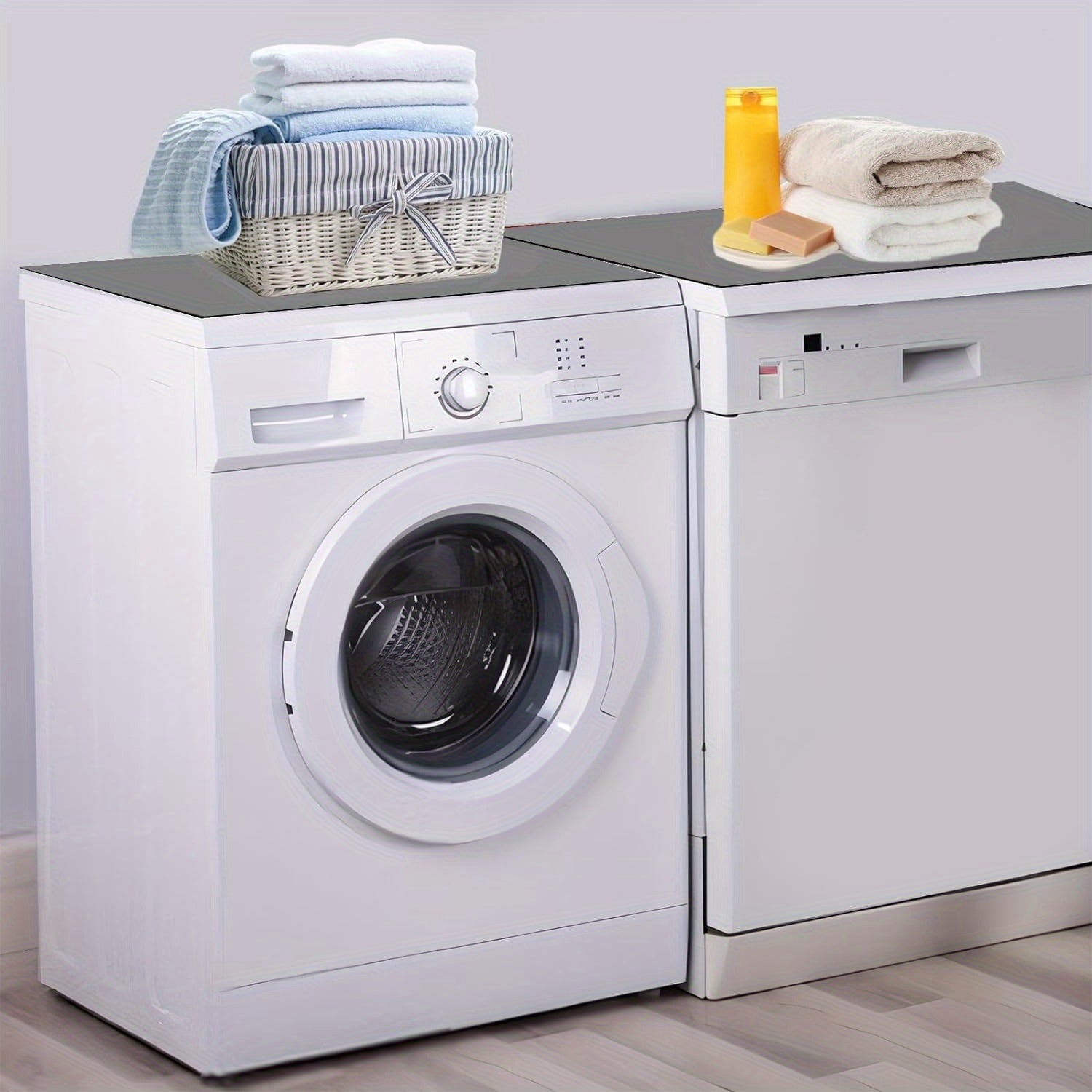 Diatomaceous Washer Dryer Top Protector Mat Non-Slip Absorbent