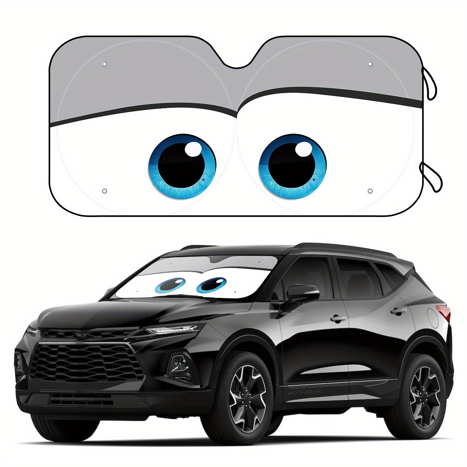 Auto quyosh nuri himoyalovchi old oynasi, RV SUV uchun, 144cm x 28cm