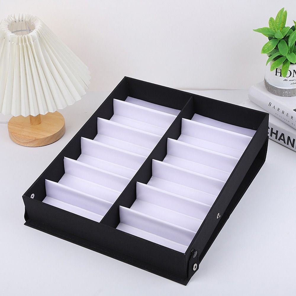 Eyewear Organizer Box with 12 Slots Glasses Display Case Storage Stand