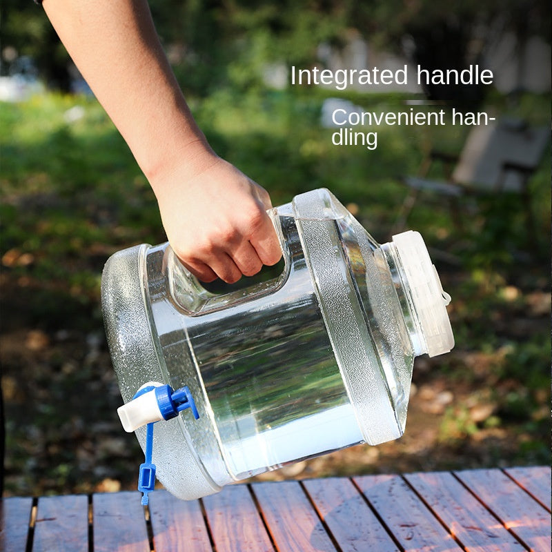 7.5L Food-Grade PC Water Bucket with Faucet for Outdoor and Household Use