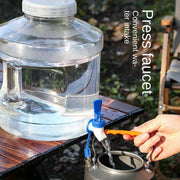 7.5L Food-Grade PC Water Bucket with Faucet for Outdoor and Household Use