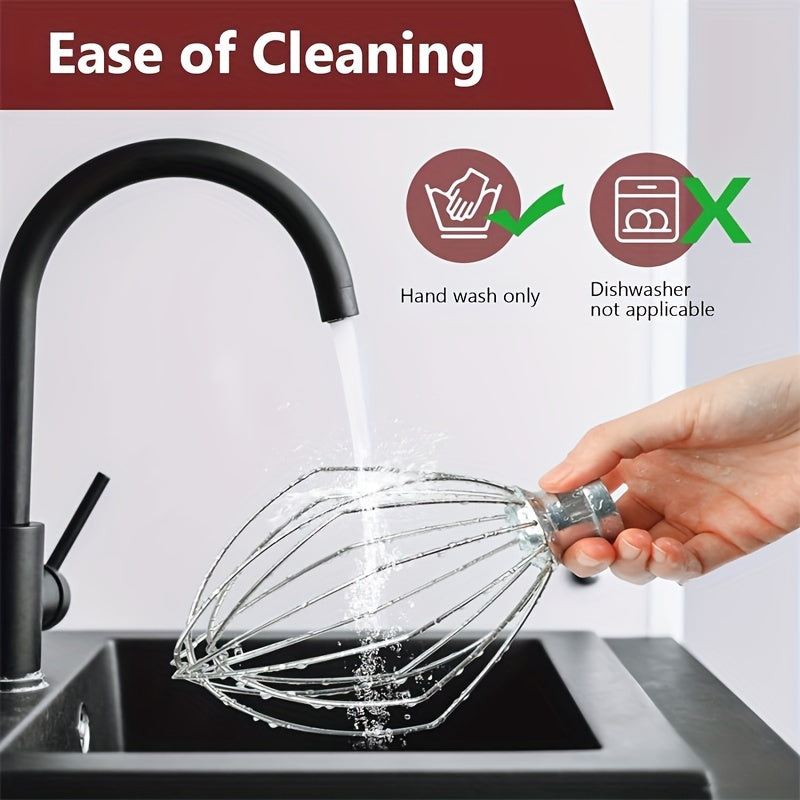 Vertical Mixer Accessory 5-Quart Lifting and Egg Beater with Whisk Mesh