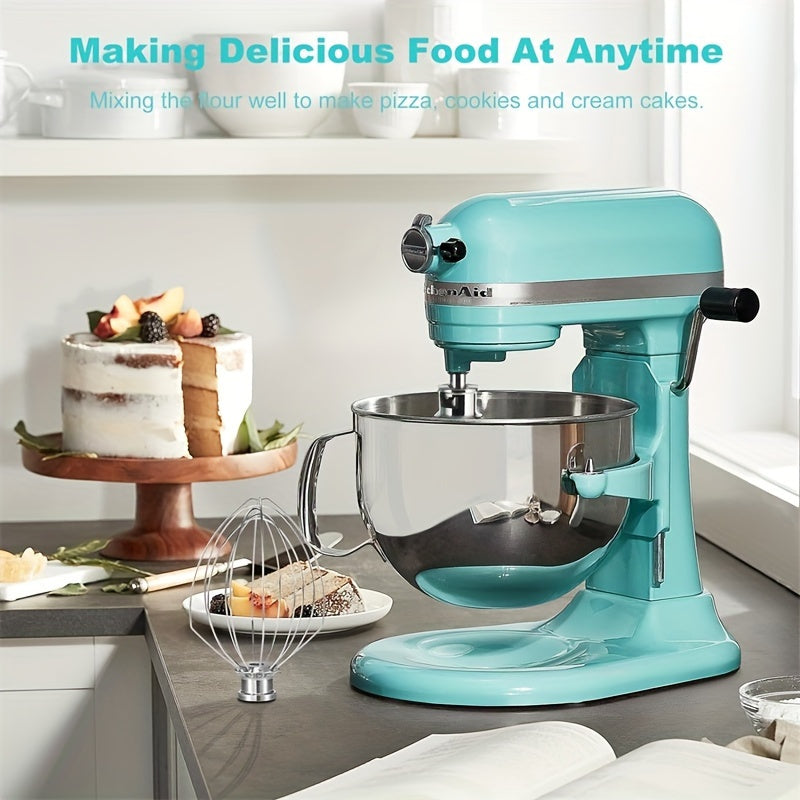 Vertical Mixer Accessory 5-Quart Lifting and Egg Beater with Whisk Mesh