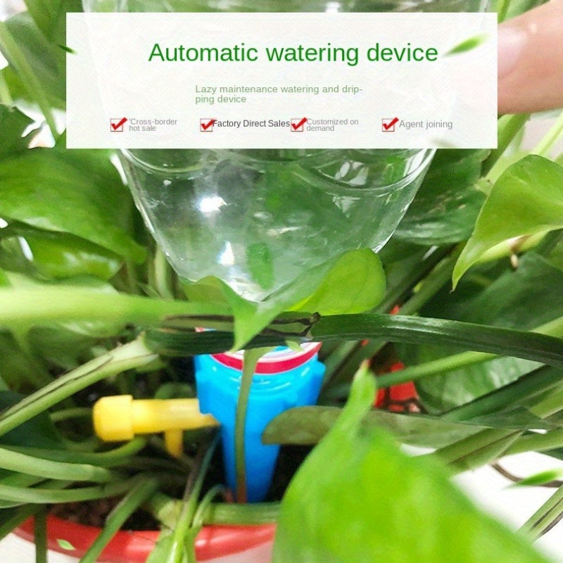 Automatic Plastic Drip Irrigation System for Potted Plants with Adjustable Watering