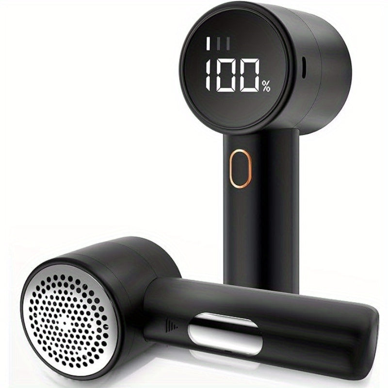 Pelador de tela recargable por USB con pantalla LED para eliminar pelusas y fuzz de ropa, ropa de cama, muebles y alfombras