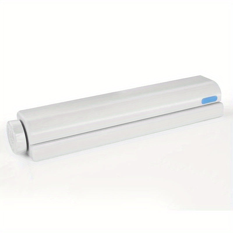 Wall-Mounted Retractable Plastic Clothes Drying Rack for Indoor Bathroom with Invisible Clothesline