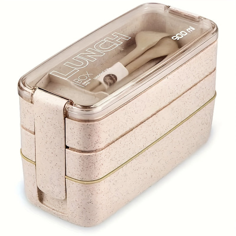 Reusable Leakproof Microwave-Safe PP Lunch Box for School Work and Travel