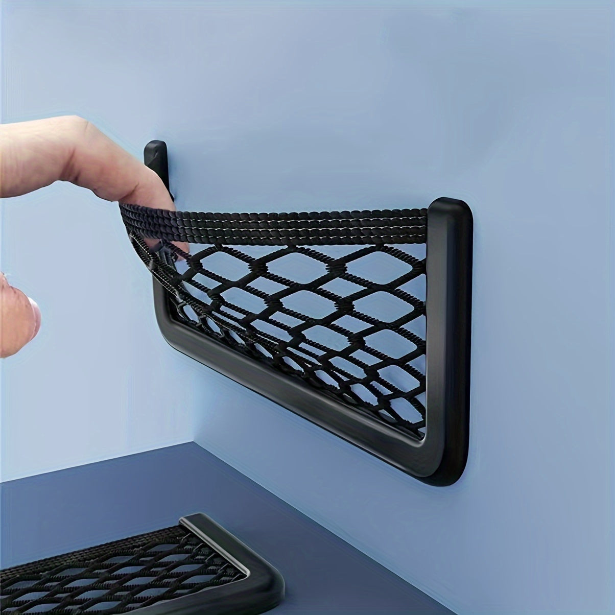 Red de organizadores para coches y barcos, 5 bolsillos de malla para almacenamiento, soporte para teléfono 19.99x8.0 cm