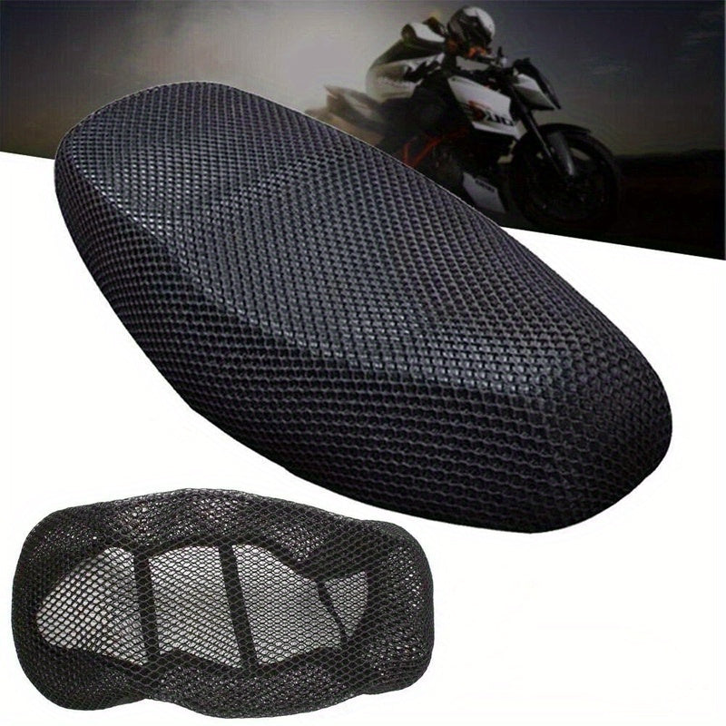 Motorcycle Cushion Seat Cover 3D Mesh Anti-Slip Waterproof Protector