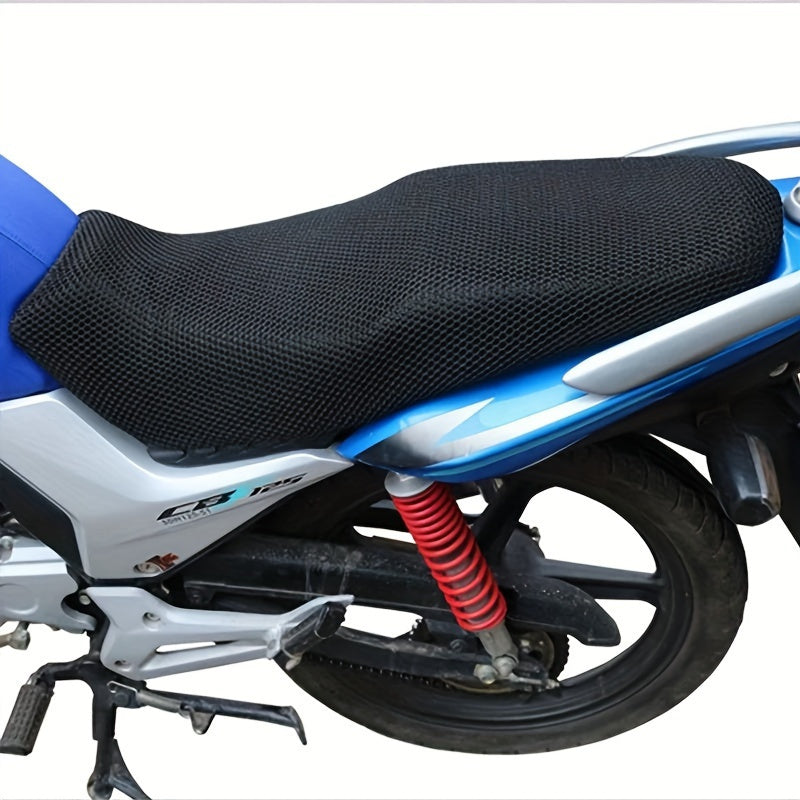 Motorcycle Cushion Seat Cover 3D Mesh Anti-Slip Waterproof Protector