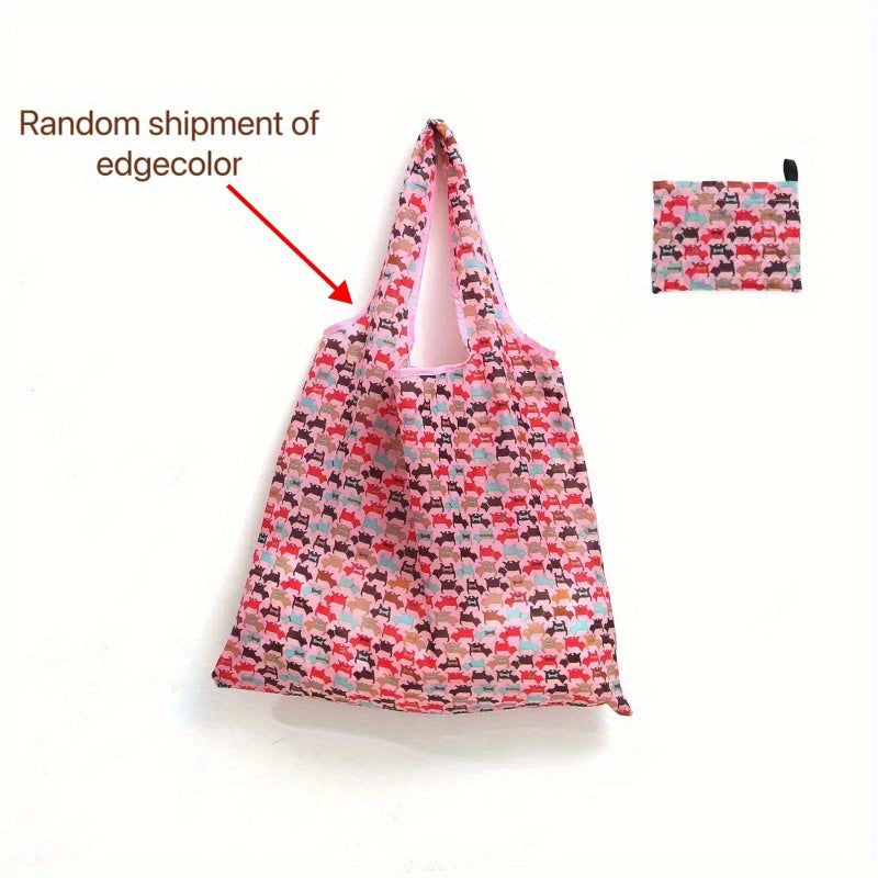 Suv o'tkazmaydigan, qayta ishlatiladigan Oxford mato oziq-ovqat sumkalar, katta hajmli, bukadigan tote