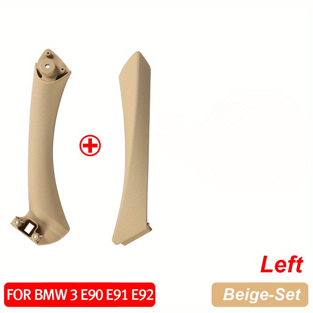 Замена ручки двери автомобиля Черный бежевый карбоновое волокно для 3 серии E90 E91 E92
