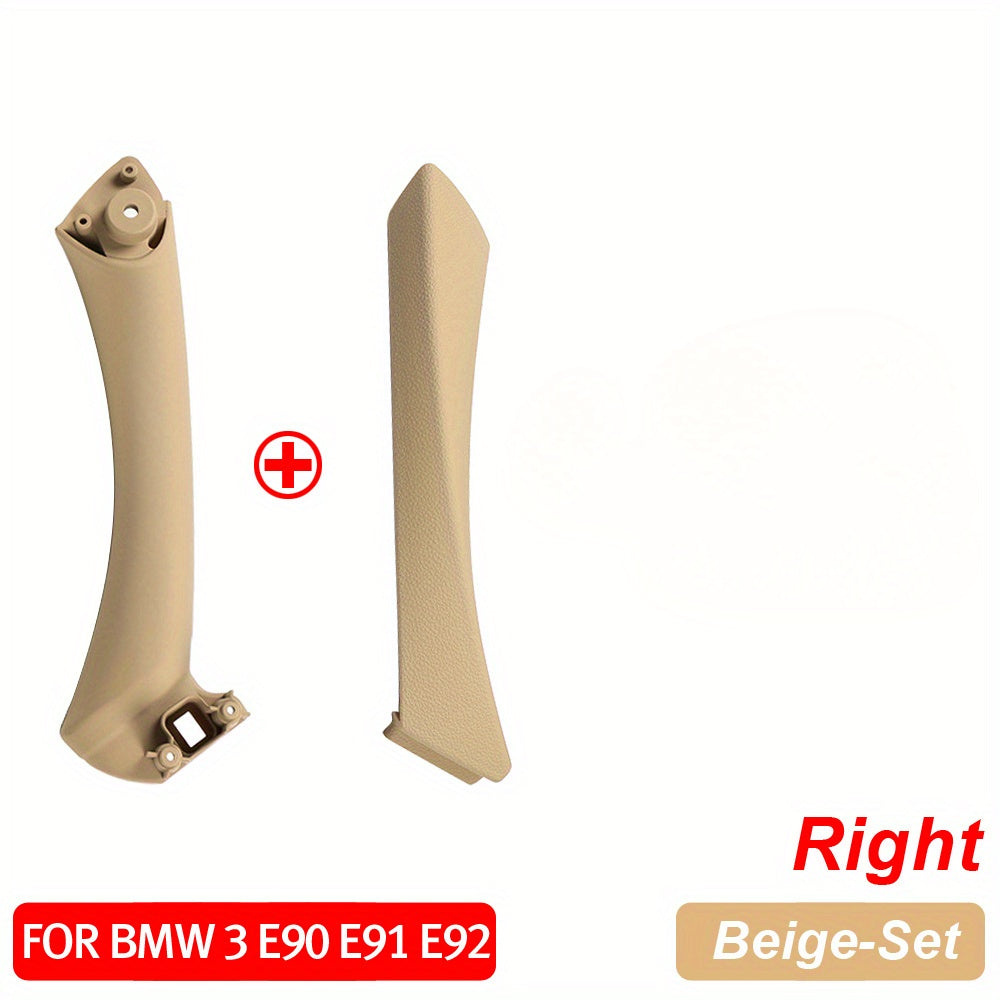 Замена ручки двери автомобиля Черный бежевый карбоновое волокно для 3 серии E90 E91 E92