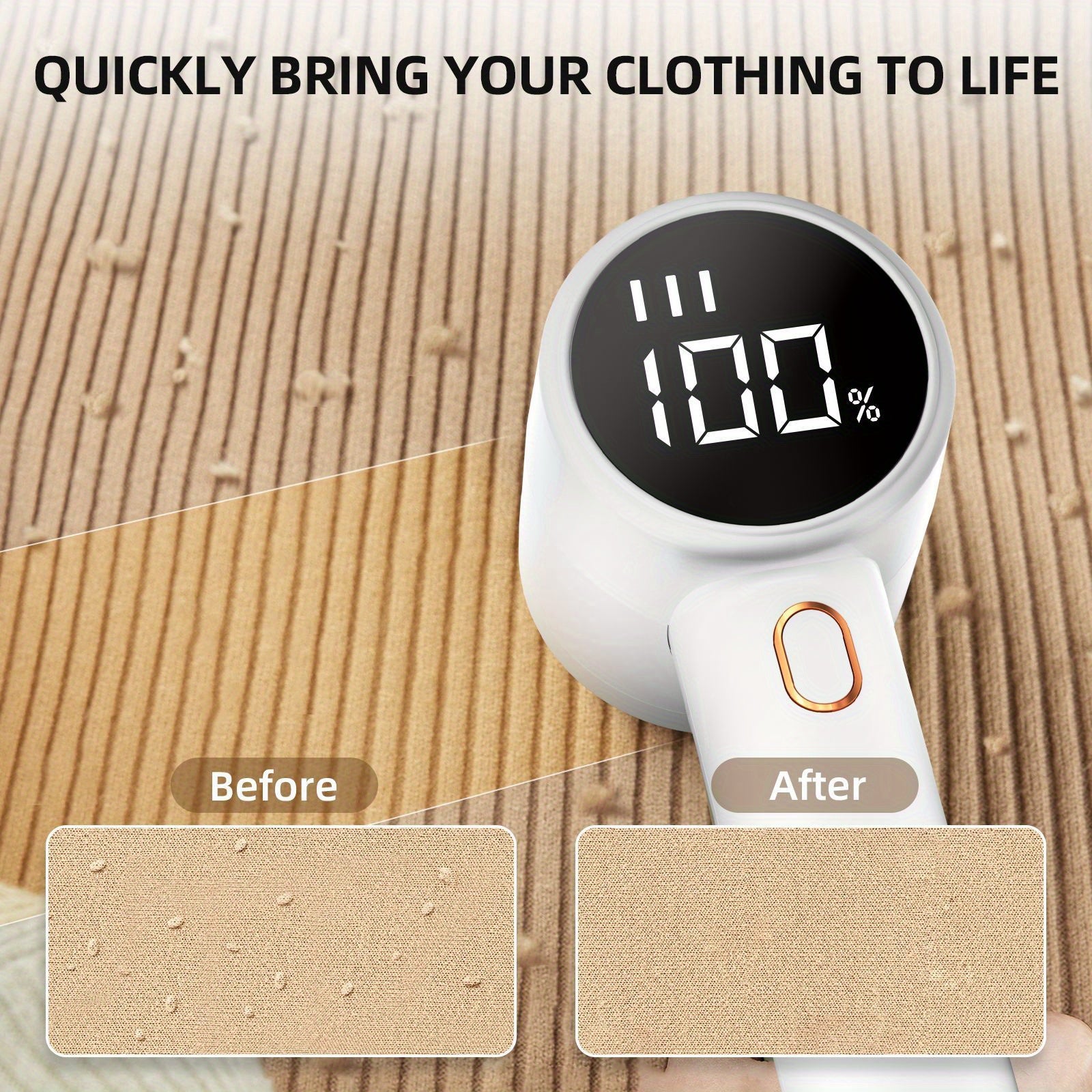 Afeitadora portátil de tela con pantalla digital, deshollinadora eléctrica para suéteres