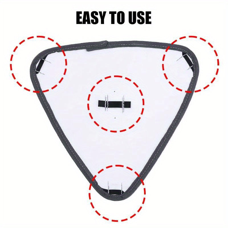 Katta, qayta ishlatiladigan va yuviladigan uchburchak mikrofiber chang mopu padlari - yog'och pollarni, plitalarni va shisha yuzalarni tozalash uchun 10 ta to'plam
