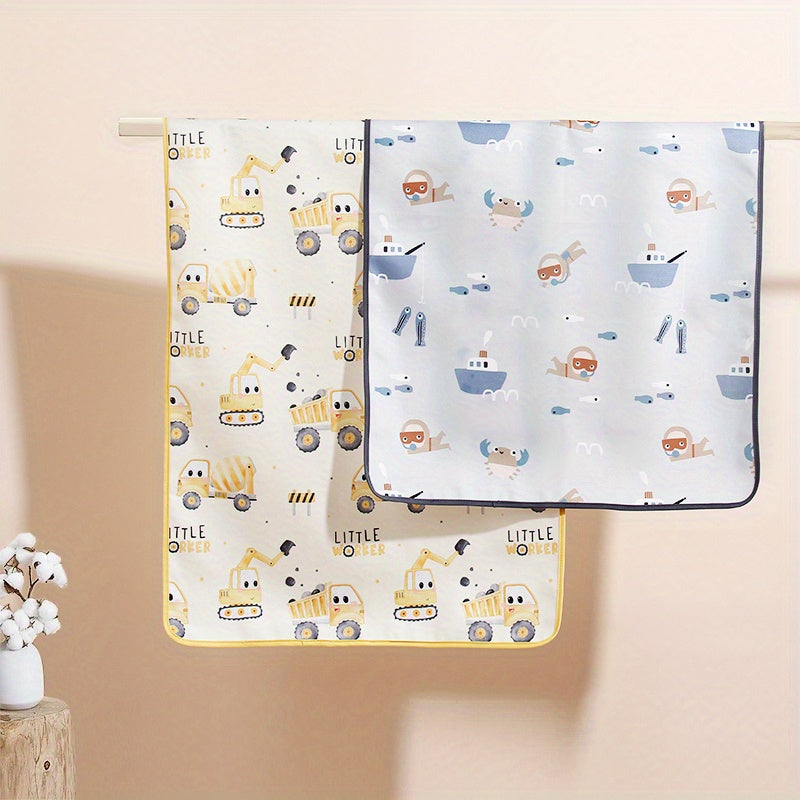 Almohadilla de cambio reutilizable impermeable, absorbente y lavable para cambio de pañales de bebé